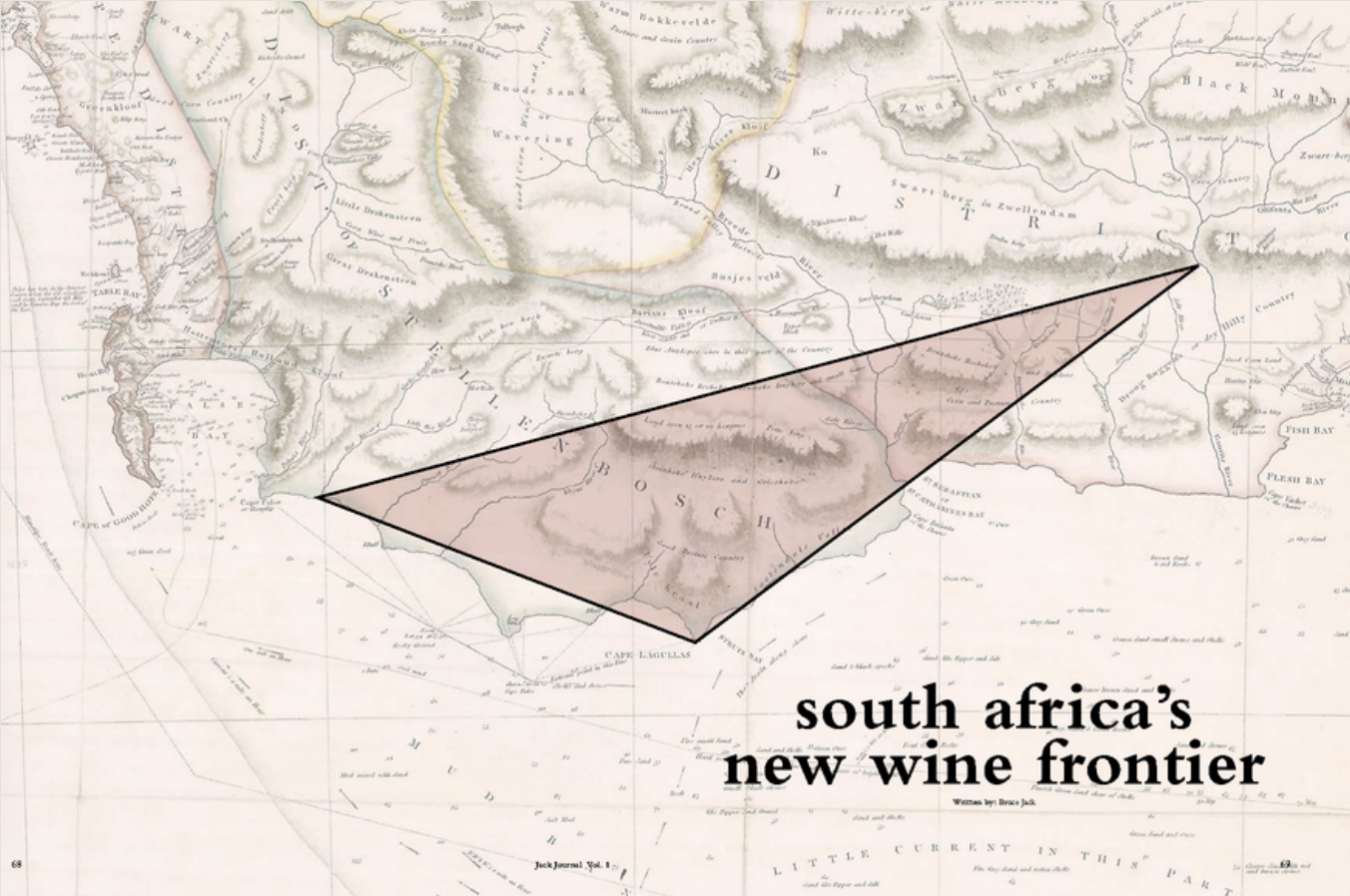 Map of Agulhas Triangle Wine Route