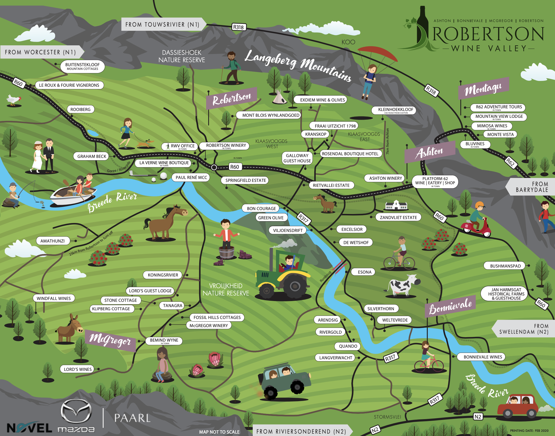 Robertson Wine Valley Map