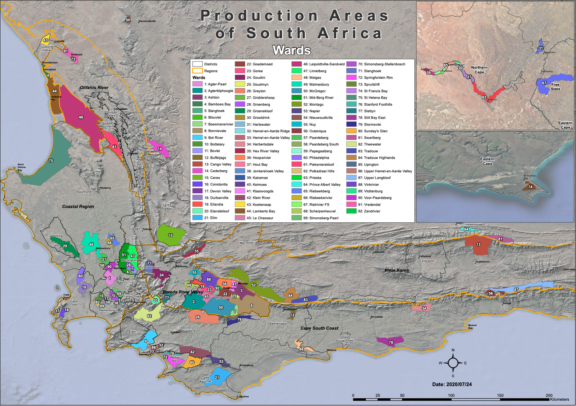 SAWIS Wine of Origin Wards Map - http://www.sawis.co.za/cert/download/Wards_-_July2020.pdf