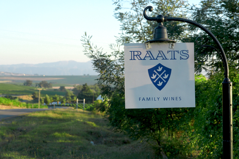 Raats Family Wines name board